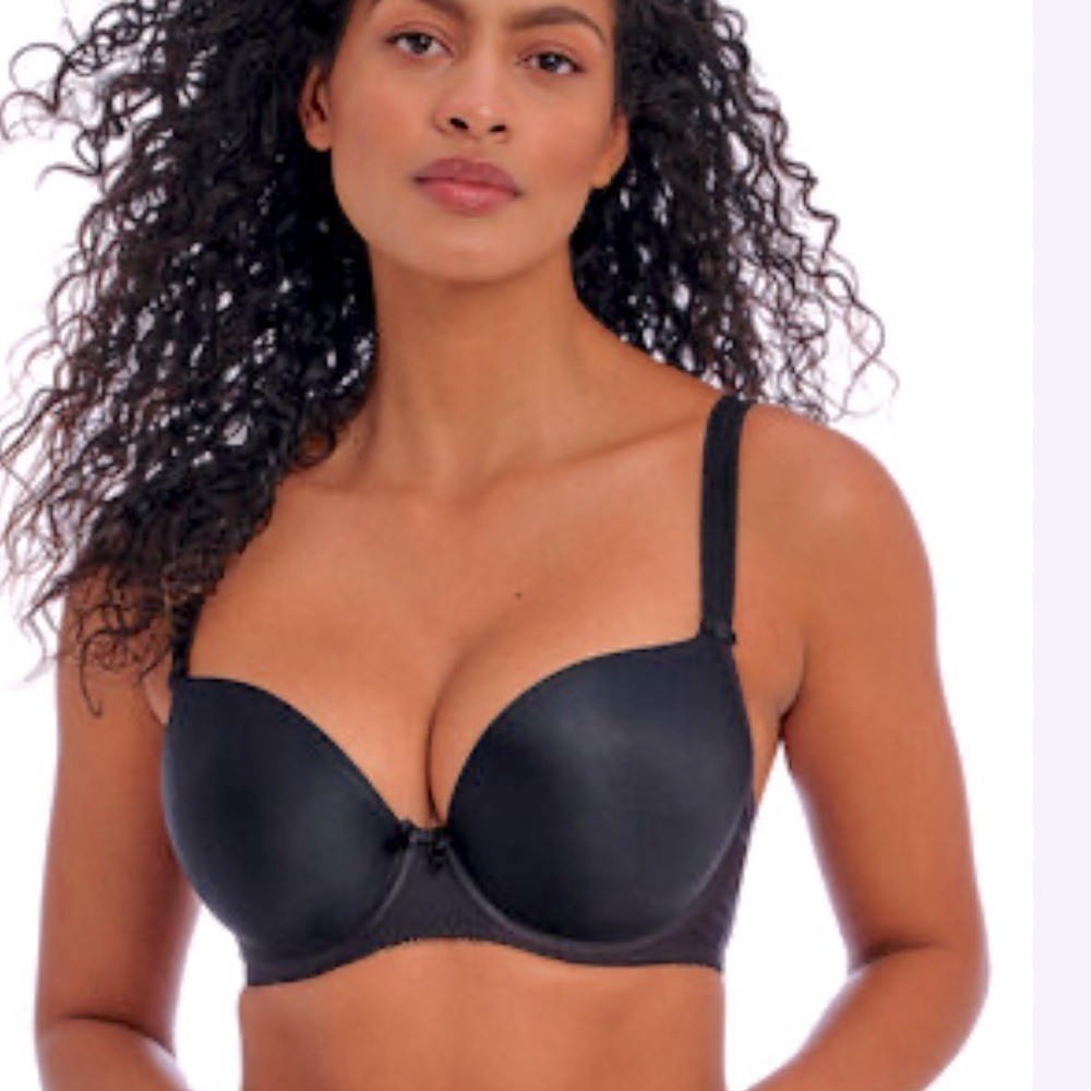 Freya Deco Moulded Plunge Bra Black size 36J